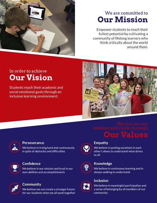 NTCSD Mission Vision and Values